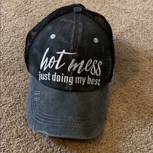 Hot mess just doing my best hat